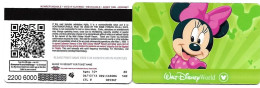 Ticket (3) Disneyland USA 2013 New / Plastic - Toegangskaarten