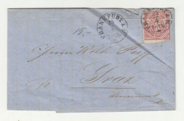 Norddeutscher Postbezirk Letter Posted 1868 Frankfurt Ot Graz 240510 - Ganzsachen