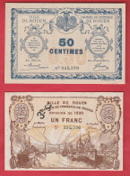 Seine Maritime - Chambre De Commerce De Rouen 1920 - 50 Centimes Et 1 Franc - Chambre De Commerce