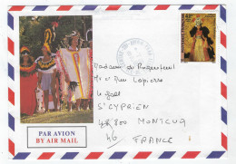 Belle Enveloppe Illustrée De Polynésie - Cachet Centre De Tri Avion Tahiti 1995 - Brieven En Documenten