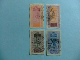 56 HAUT SENEGAL ET NIGER 1914 TARGUI ( Sellos De Africa Occidental Francesa) YVERT 22 / 25 FU - Gebruikt