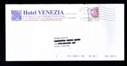 Busta Pubblicitaria Affrancata - Hotel Venezia Teramo - Donna Nell'arte Da 0.45 - 2001-10: Poststempel