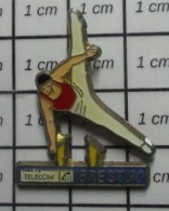 711e Pin's Pins / Beau Et Rare / THEME : SPORTS / GYMNASTIQUE MASCULINE BREST 90 FRANCE TELECOM - Gymnastics