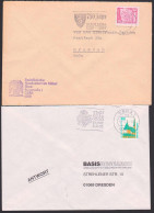 Jena 2 MWSt. 750 Und 1000 Jahre, Aber Schlecht Gerechnet - Wappen, 1237 - 1987, 1994 - Franking Machines (EMA)