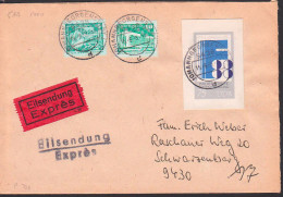 Johanngeorgenstadt Eilbrief Mit GA-Ausschnitt 75 Pfg. Weltausstellung, GAA P100, 2. Gewichtsstufe - Cartes Postales Privées - Oblitérées