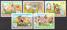 Niger MNH Overprinted Set - 1978 – Argentine