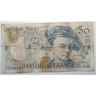 FAY 67/14 - 50 FRANCS QUENTIN DE LA TOUR - 1988 - O.52 - PICK 152 - B - 50 F 1976-1992 ''quentin De La Tour''