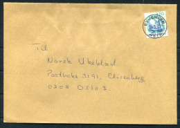 1991 Norway EVJEMOEN C.d.s. Cover Swan - Briefe U. Dokumente