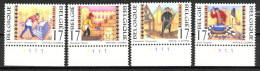 BE  2721 - 2724  XX   ----Métiers Artisanaux   --  N° De Planche 1 - 1991-2000