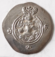 SASANIAN KINGS. Khosrau II. 591-628 AD. AR Silver  Drachm  Year 11 Mint BST - Orientales
