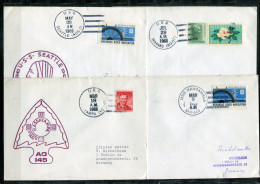 USA Schiffspost, Navire, Paquebot, Ship Letter, USS Seattle, Hassayampa, Nantahala, Marias - Marcophilie