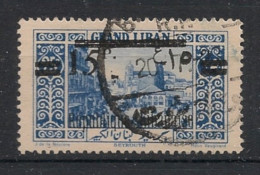 GRAND LIBAN - 1927 - N°YT. 96 - Beyrouth 15pi Sur 25pi Bleu - Oblitéré / Used - Gebraucht