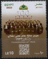 Egypt - 2023 The 100th Anniversary Of The Constitution Of 1923 - Complete Issue - MNH - Ungebraucht
