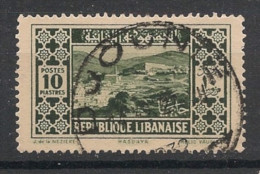 GRAND LIBAN - 1930-35 - N°YT. 144 - Hasbaya 10pi Vert-noir - Oblitéré / Used - Oblitérés