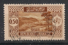 GRAND LIBAN - 1930-35 - N°YT. 131a - Bickfaya 0pi50 Brun-jaune - Type II - Oblitéré / Used - Gebraucht