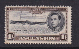 Ascension: 1938/53   KGVI    SG44a    1/-   [Perf: 13]    Used - Ascension