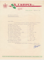 Brief Veendam 1959 - Handelskwekerij - Pays-Bas