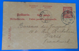 ENTIER POSTAL SUR CARTE  -  1900 - Postkarten