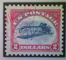 United States, Scott #4806a, Used(o), 2013, Inverted Jenny, Single, $2, Blue, Black, And Red - Used Stamps