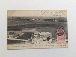 Carte Postale Ancienne (1905) Panorama De La Plaine De Waterloo Vue Sur Waterloo Et Le Mont St-Jean - Waterloo