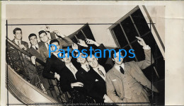 229139 SPORTS BASKET BASKETBALL TEAM JUGADORES SAN LORENZO IN ARGENTINA 20.5 X 11.5 CM PHOTO NO POSTCARD - Pallacanestro