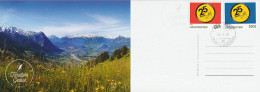 Liechtenstein 2024: 25 Jahre FL-Post (120+190) Auf Bild-PK "fürstliche Grüsse" Mit ET-⊙ VADUZ 12.5.24 - Lettres & Documents
