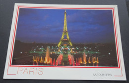 Paris - La Tour Eiffel Et Les Fontaines De Chaillot Illuminées - Editions CHANTAL - Paris By Night