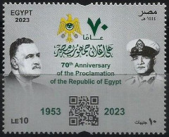 Egypt - 2023 - 70th Anniv. Of The Proclamation Of The Republic Of Egypt - Gamal Abd El Nasser -  Complete Issue - MNH - Ungebraucht