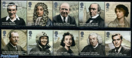 Great Britain 2009 Eminent Britons 10v (2x[::::]), Mint NH, History - Performance Art - Science - Sport - Transport - .. - Unused Stamps