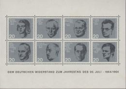 BRD  Block 3 -  20. Jahrestag Des Attentats - Dem Deutschen Widerstand - 1959-1980