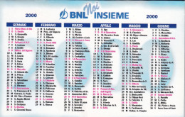 Calendarietto - Bnl Insieme - Anno 2000 - Small : 2001-...