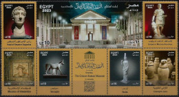 Egypt - 2023 The Reopening Of The Greco-Roman Museum, Alexandria - Emperor Augustus - Isis - Mini-sheet  - MNH - Neufs