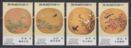 TAIWAN 1974 - Ancient Chinese Moon-shaped Fan Paintings MNH** OG XF - Unused Stamps