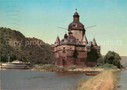 72626439 Kaub Pfalz Burg Pfalzgrafenstein Rhein Dampfer Kaub - Kaub