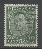 Yougoslavie - Jugoslawien - Yugoslavia 1931-33 Y&T N°212B - Michel N°241 (o) - 75p Alexandre 1er - Used Stamps