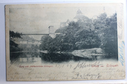 AK Eilbogen Burg Und Kettenbrücke 1899 Gebraucht #PD273 - Sudeten