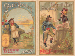 Petit Calendrier 1899 Publicitaire Illustré Biscuiterie Nantaise PELLETRAU COSSE Biscuit Petit Breton Nantes * Calendar - Kleinformat : ...-1900