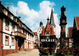 72615526 Michelstadt Rathaus Brunnen Michelstadt - Michelstadt