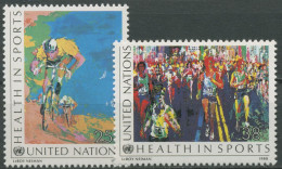 UNO New York 1988 Sport Radfahren Marathon 551/52 Postfrisch - Unused Stamps