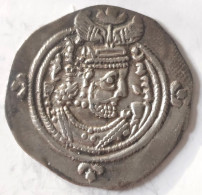 SASANIAN KINGS. Khosrau II. 591-628 AD. AR Silver  Drachm  Year 35 Mint AY - Oosterse Kunst