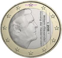 1 Euro 2015 Niederlande / Netherlands UNC Aus BU Transit KMS Mzz. Segel Mit Stern - Niederlande