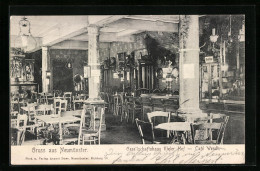 AK Neumünster, Innenansicht Gesellschaftshaus Kieler Hof - Café Wendt  - Neumünster