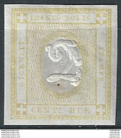 1862 Italia VE II 2c. Giallo Chiaro Stampati MNH Sassone N. 10d - Other & Unclassified