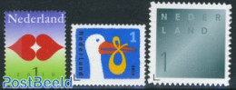 Netherlands 2010 Love, Birth, Mourning 3v S-a, Mint NH, Nature - Various - Birds - Greetings & Wishing Stamps - Neufs