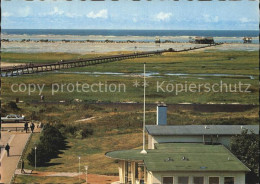 72597336 St Peter-Ording Kurmittelhaus Seebruecke Sandbank Sankt Peter-Ording - St. Peter-Ording