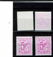 1756P4  **  2 Timbres Vendus Nuances Gomme Et Timbre - 1961-1990