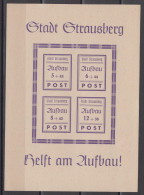 STRAUSBERG 1946 - Block 1 Postfrisch MNH** - Nuovi