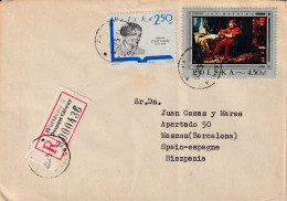 LETTER 1970  REGISTERED  WARSZAWA - Lettres & Documents