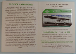 UK - BT - L&G - Lcock & Brown - 1st Transatlantic Flight - 407A - Ltd Edition In Folder - 600ex - Mint - BT Emissions Générales