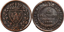 ITALIE - Piémont Sardaigne - 1826 - 5 Centesimi - Charles Félix - 19-244 - Piemonte-Sardinië- Italiaanse Savoie